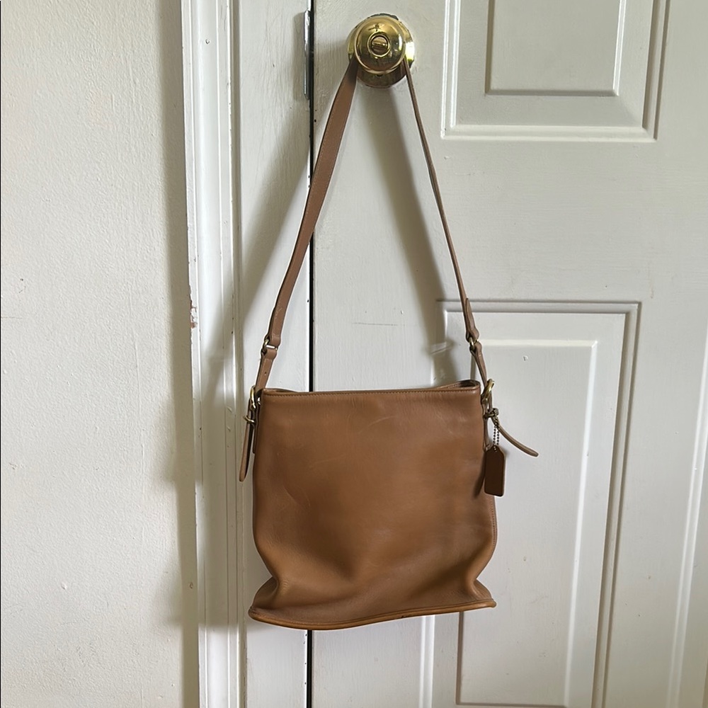Coach Tan Leather Shoulder Bag